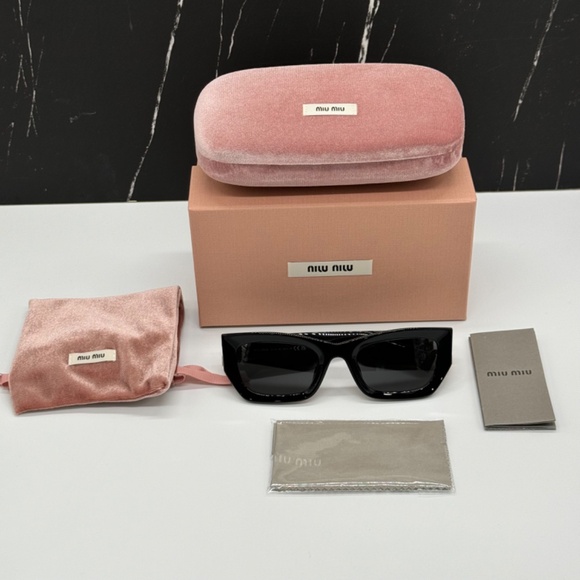 NEW SMU 09W 1AB5S0 MIU MIU BLACK MU09WS 1AB5S0 WOMEN MU 09WS 1AB5S0 SUNGLASSES main image 7